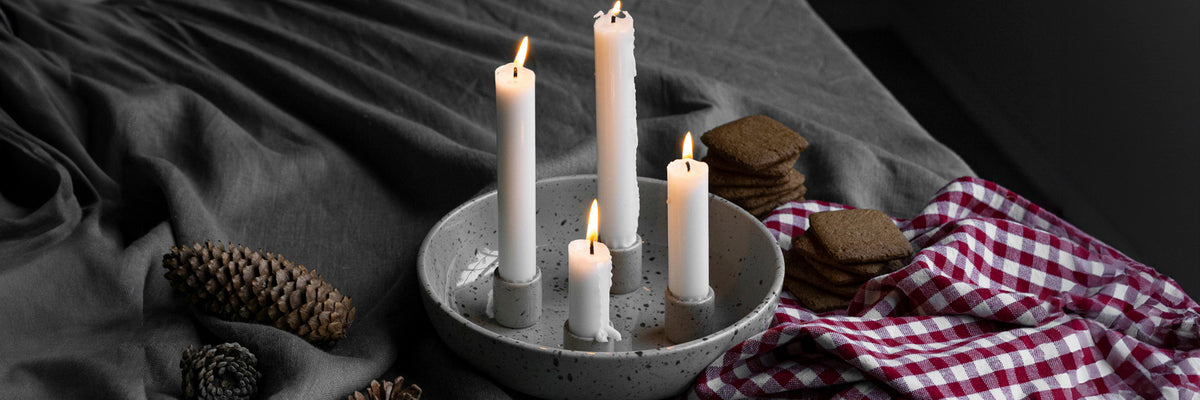 Weihnachten: bei Moderne Adventsdeko Kerzenhalter mkono zu
