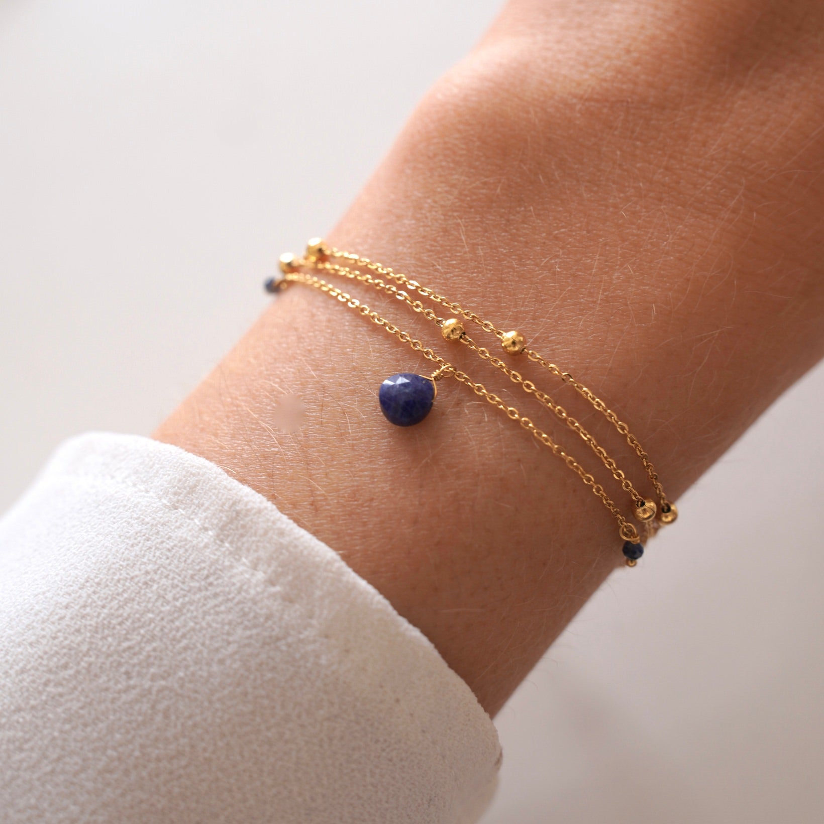 Armband Blue - gold