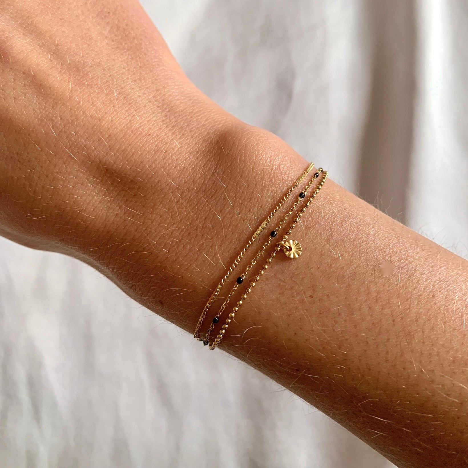 Armband Sando - schwarz gold