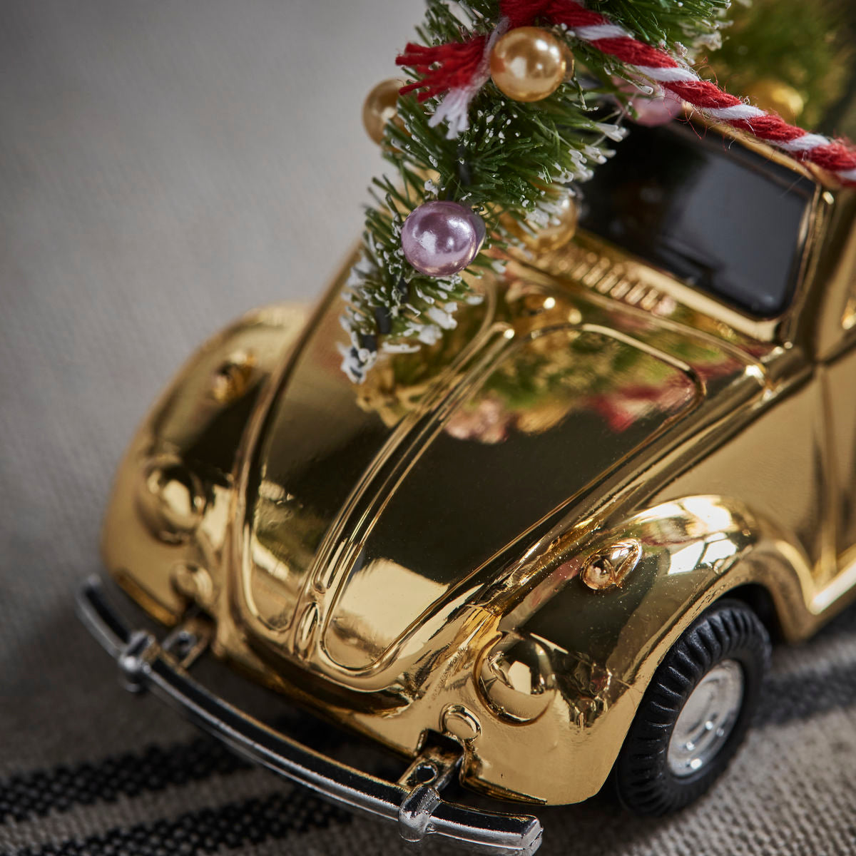 Deko Auto Xmas Car - gold