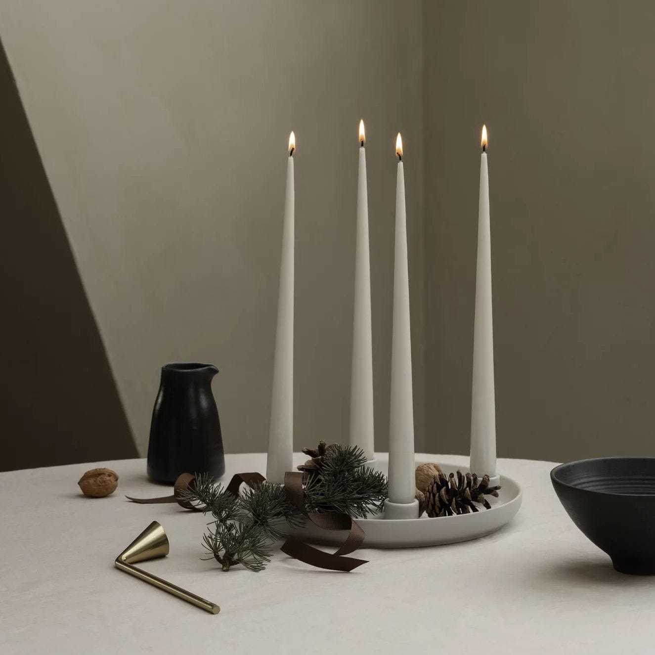 Adventsdeko zu Kerzenhalter bei Moderne mkono Weihnachten: