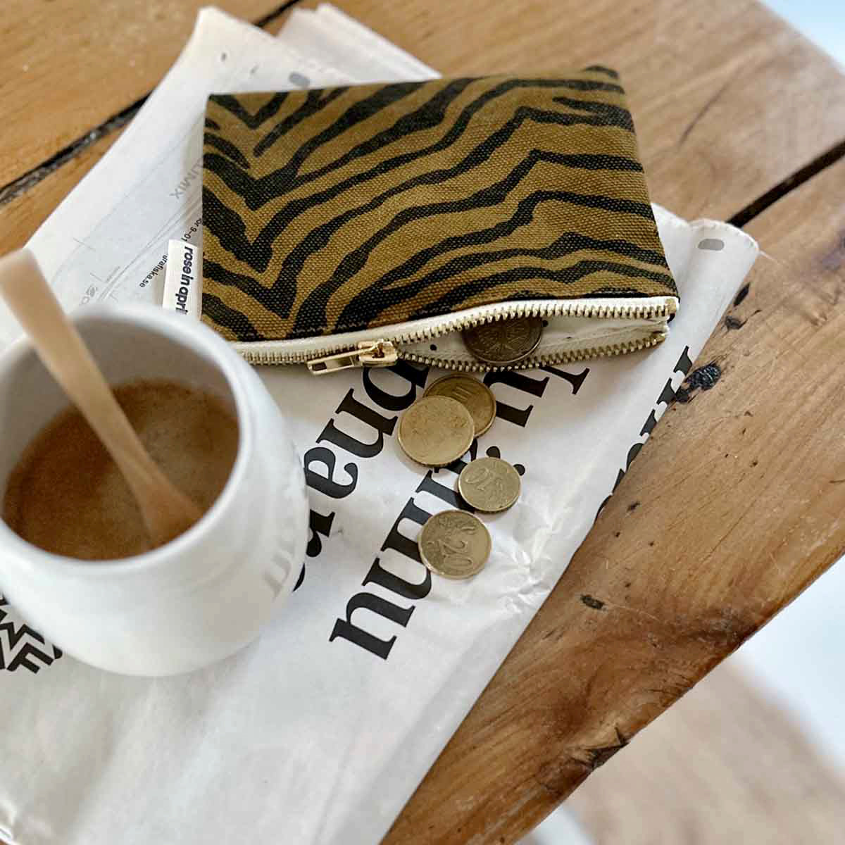 Pouch S - Zebra Khaki