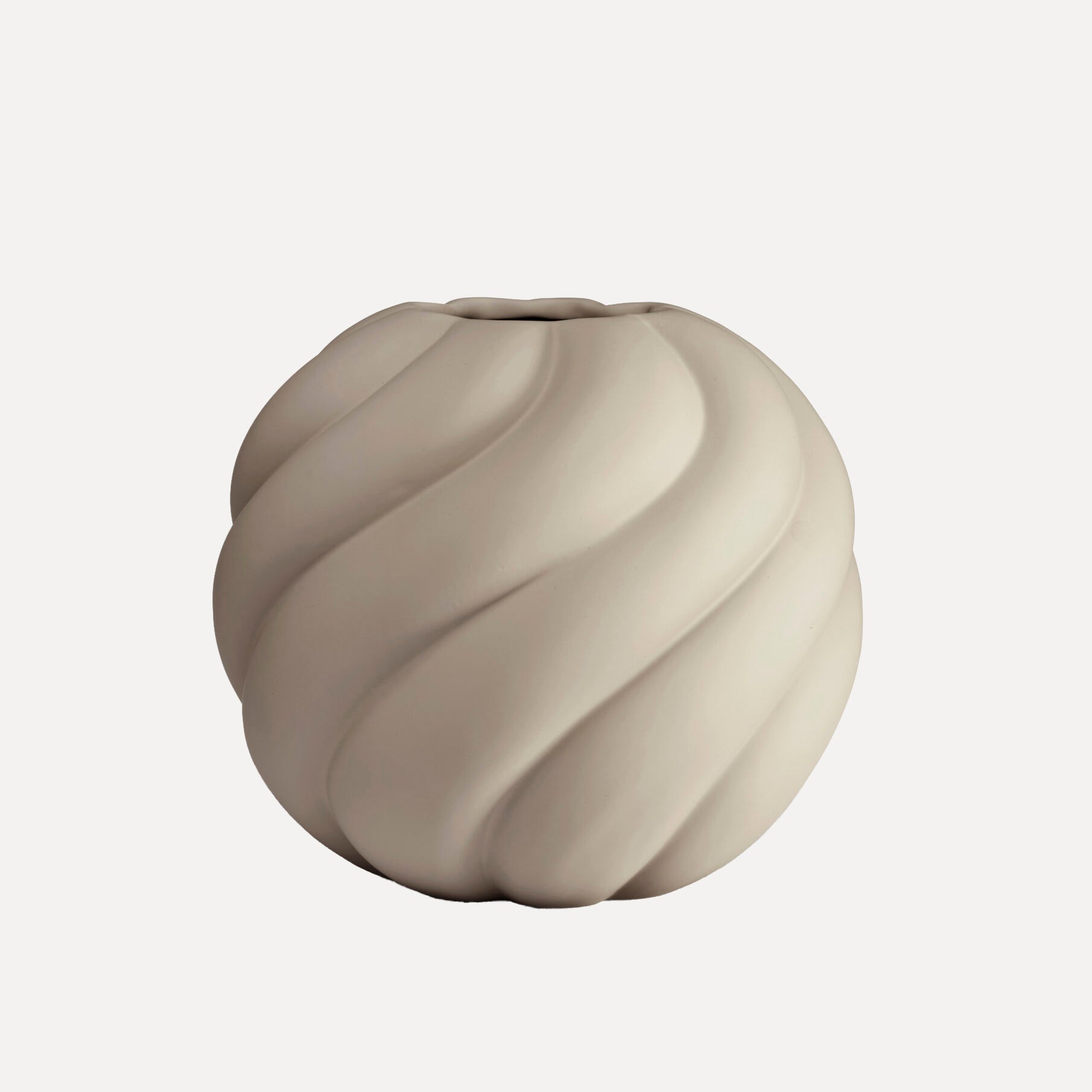 Twisted Ball Vase - sand
