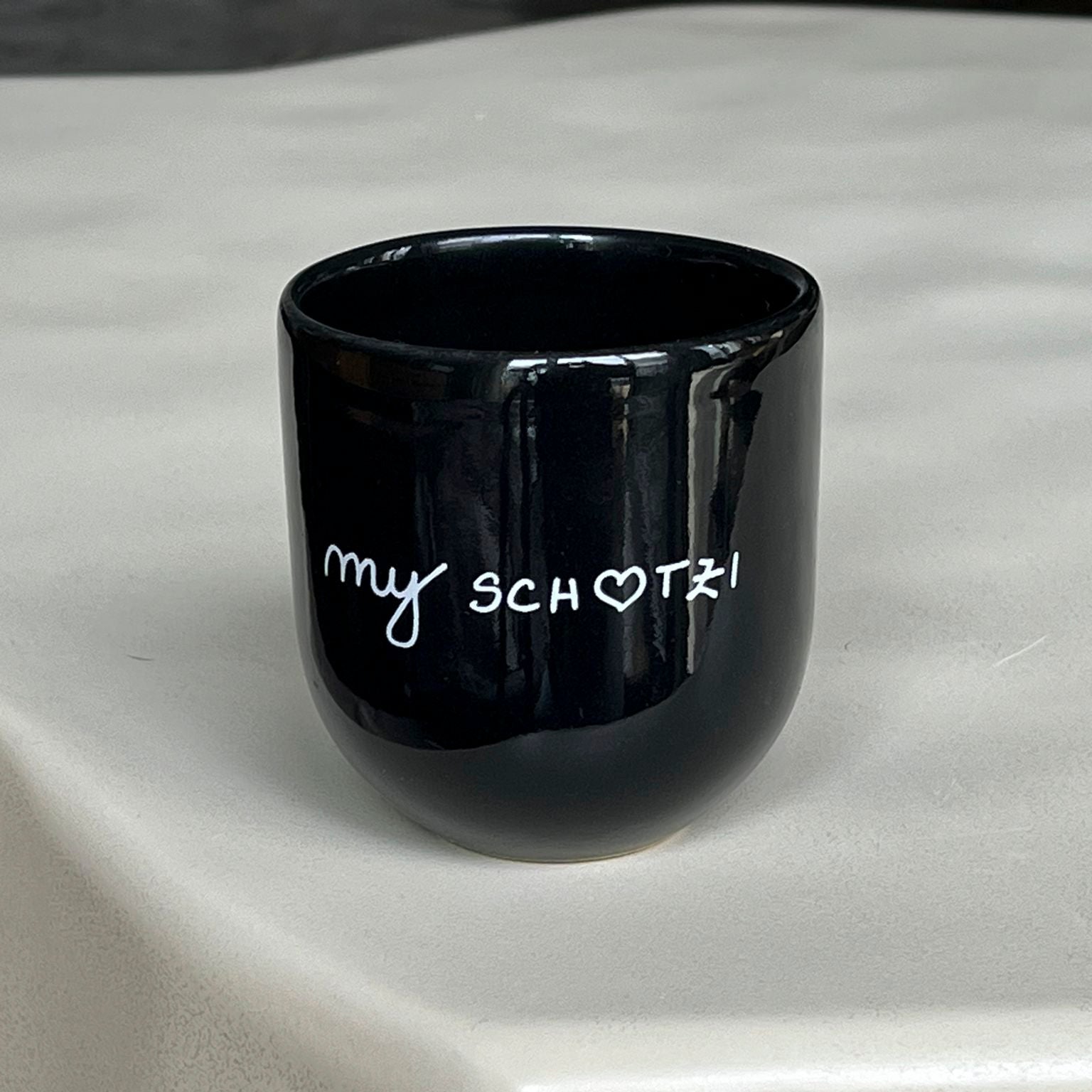 Becher My Schatzi - schwarz