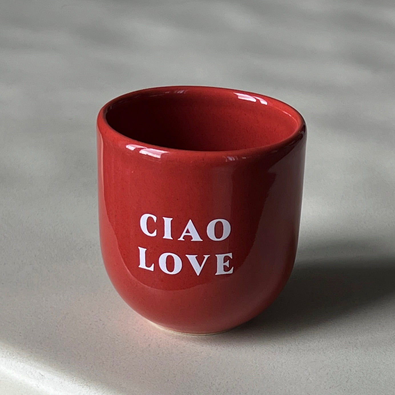 Becher Ciao Love - rot