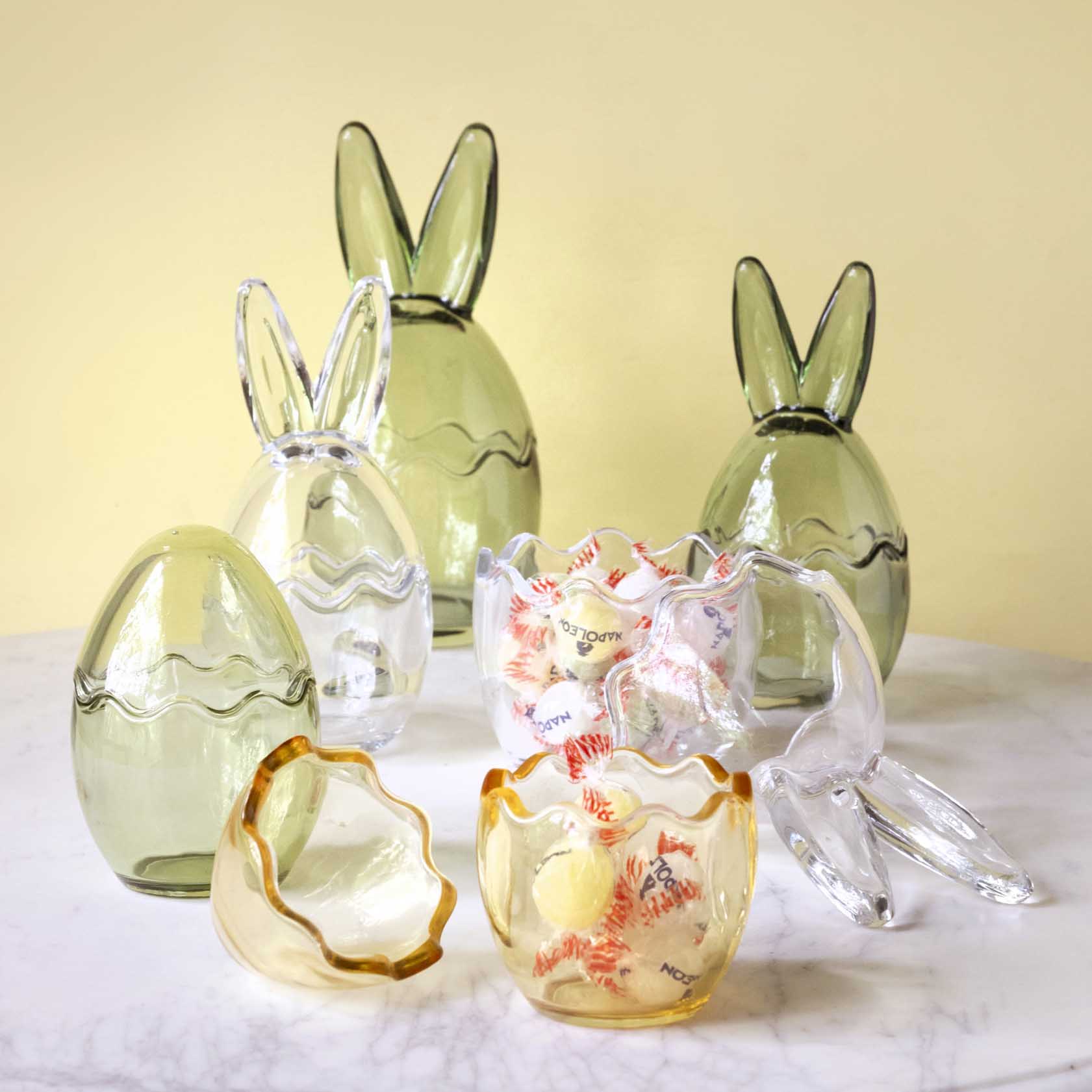 Schale mit Deckel Rabbit - Glas